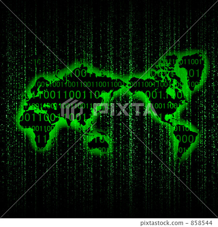 世界地圖霓虹燈發光 858544