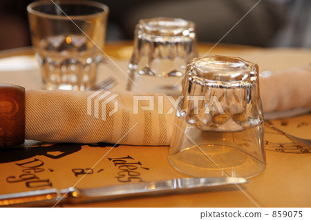 With table cup and napkin With table cup and napkin 859075