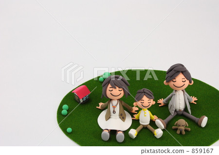 Round grass friends family 859167
