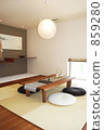 japanese-style room, zabuton, living room 859280