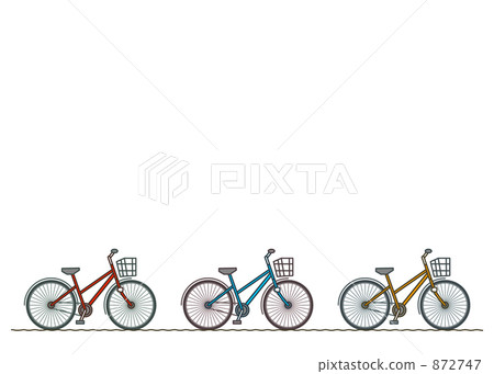 Bicycle illustration material 872747