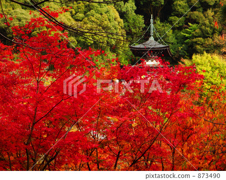 buddhist temple, tahoto, two-storied pagoda 873490