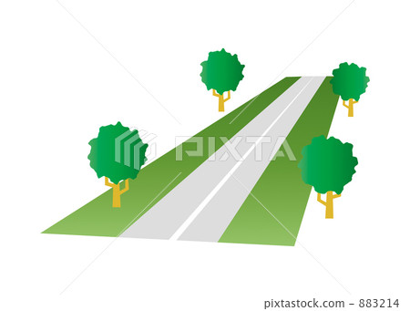 Illustration of a paved road 883214