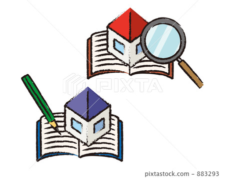 家和放大鏡 883293