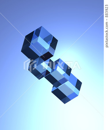 3DCG with a transparent feeling like glass 883923