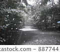 降雪 道 道路 887744