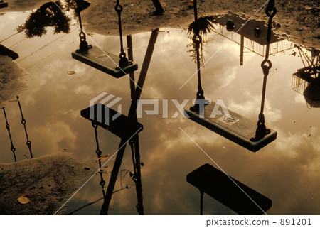 pool of water, waterhole, swing 891201