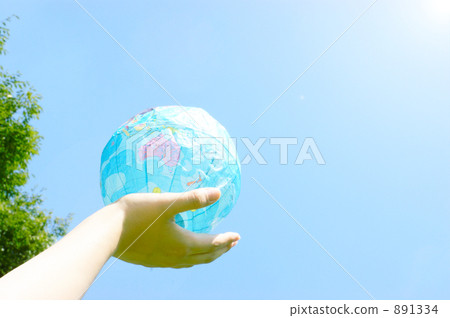 Hand that supports the earth 891334