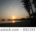 sunrise, morning glow, coast 892193