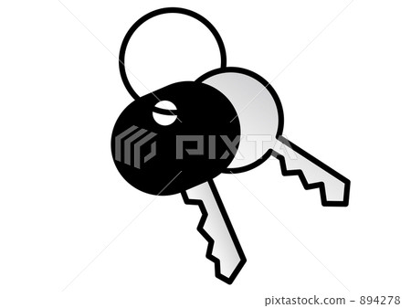 Illustration of key (with spare key) - Stock Illustration [894278] - PIXTA