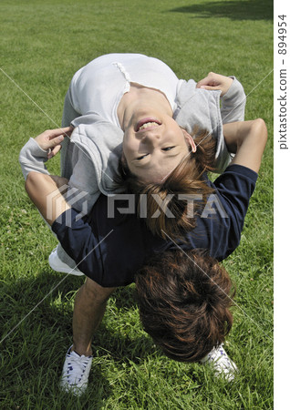 Stretching exercise 894954