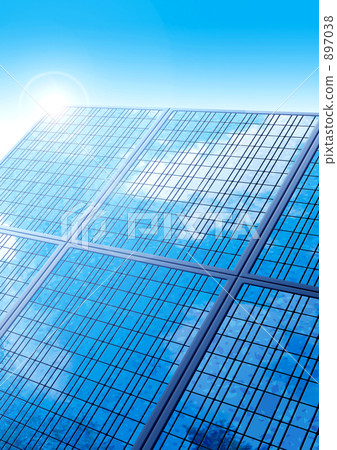 Image of solar panel CG Image of solar panel CG 897038