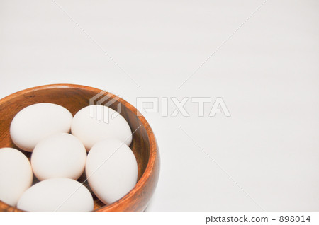 Chicken Egg, wooden bowl, six pieces 898014
