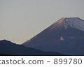 富士山在日落時染色 899780