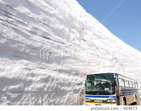 High snow wall to look up 904673