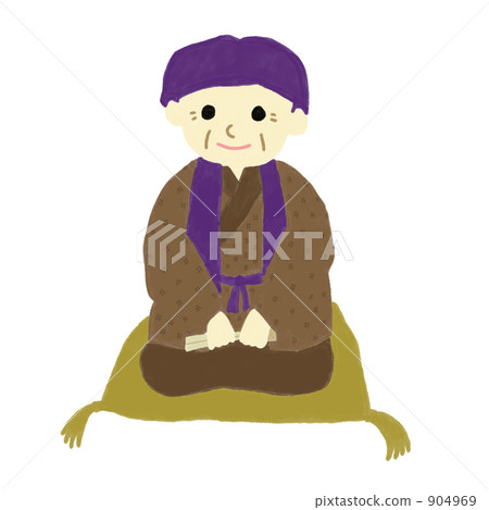 Grandpa wearing a purple chancy Grandpa wearing a purple chancy 904969