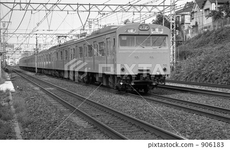 Railroad Nippon Steel / Keihin Tohoku Line bound for Kamata Showa era 56 906183