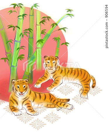 14 Bamboos and 2 tigers and Asahi and Kikuhide 906594