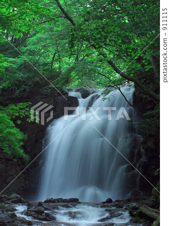 瀑布 北軽井沢 淺間大瀧 911115