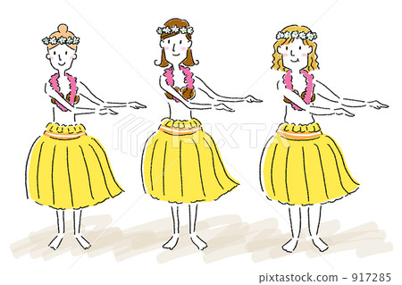 A woman making a hula dance 917285