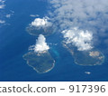 海面 島 雲彩 917396