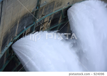 黑部水壩〜強大的水排放 黑部水壩〜強大的水排放 924096