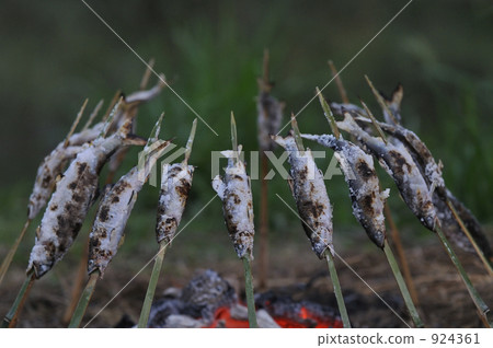 Charcoal grilling of sweetfish Charcoal grilling of sweetfish 924361