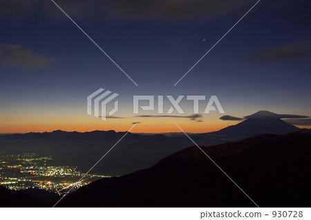 dawn, night scape, night scene 930728