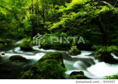 oirase river, oirase mountain stream, mountain stream 934497