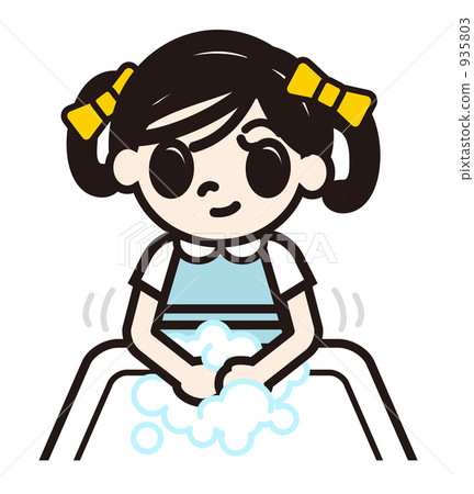 Girl washing hands Girl washing hands 935803