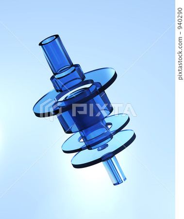 具有玻璃般透明感的3DCG 940290