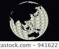 美元票據和地球的圖像 941622