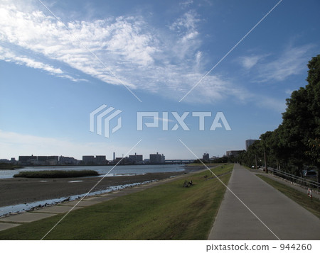 promenade, blue sky, rivers 944260
