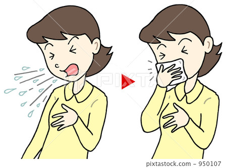 Coughing and sneezing etiquette - Stock Illustration [950107] - PIXTA