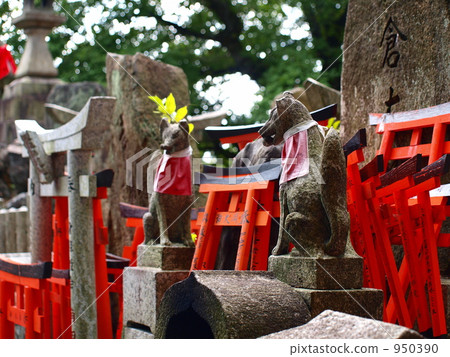 Foxes of Inari Shrine 950390