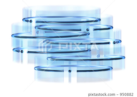 具有玻璃般透明感的3DCG 950882
