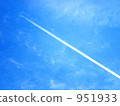 contrails, vapor trail, sky blue 951933