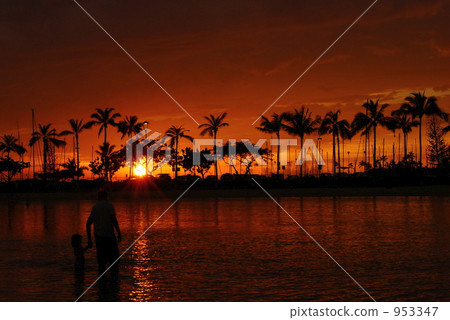 Hawaii and the sunset 953347