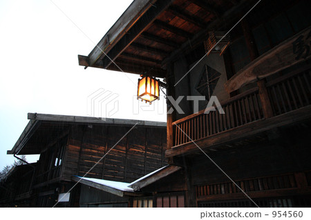 Nara well inn in winter morning 954560