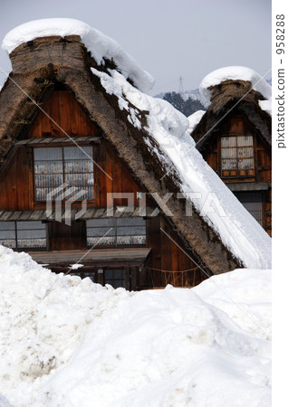 和歌山白川村白川鄉冬天 958288