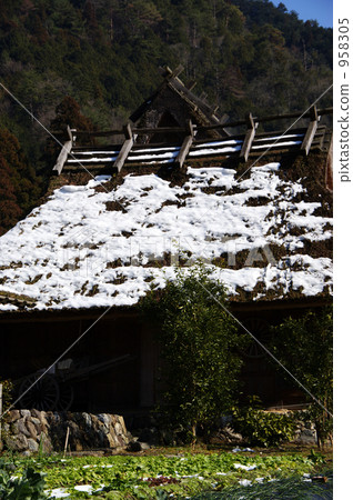 和歌山白川村白川鄉冬天 958305