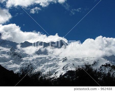 雪山 藍天 紐西蘭 962488