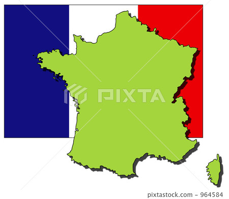 法國(國旗背景) 法國(國旗背景) 964584