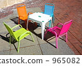 Colorful children's chair and table 965082