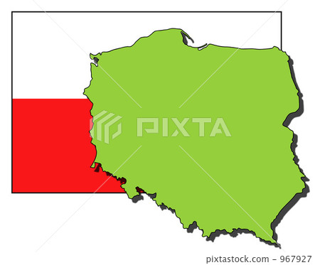 Poland (flag background) 967927