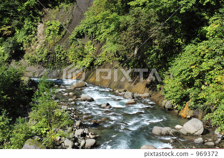 chubetsu river, tenninkyo, sight-seeing area 969372