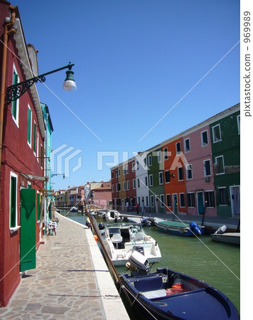 Canal & boat and colorful house house 2 Canal & boat and colorful house house 2 969989
