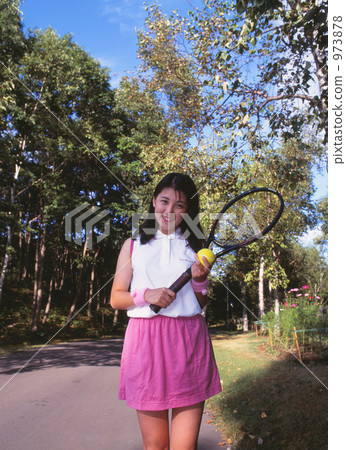 tennis, female, lady 973878