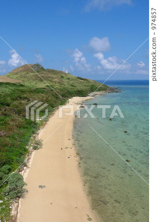 Hirakubozaki's sandy paraglider aerial photograph Hirakubozaki's sandy paraglider aerial photograph 974857