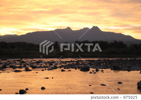 Azuma River in sunset color 975025